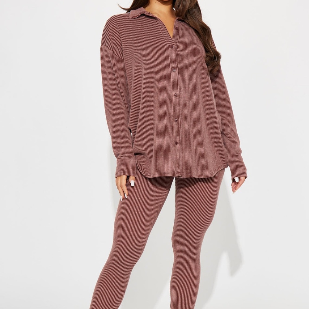Fashion nova Maddie ribbed legging set
